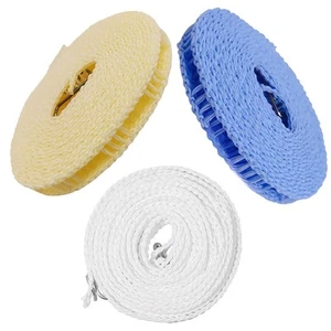 3-Pack New Windproof Non-Slip Clothesline with Hooks,Portable Clothesline-PEM... - Picture 1 of 6