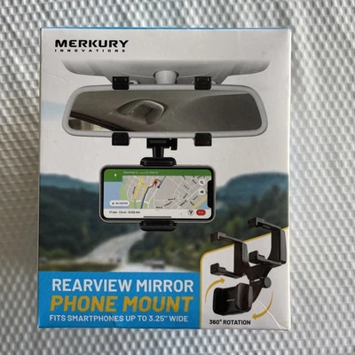 Merkury Innovations Universal Rearview Mirror Phone Mount Fits Smartphones 3.25 - Image 1 of 2