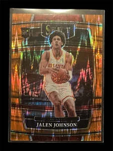 JALEN JOHNSON ORANGE FLASH PRIZM ROOKIE RC-2021-22 PANINI SELECT π SP #17 - Picture 1 of 2