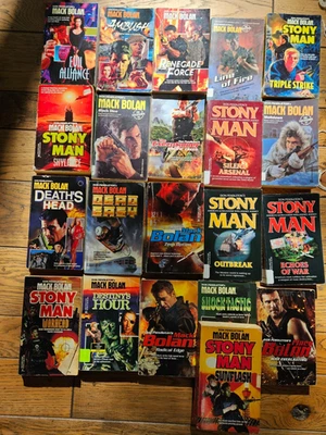 (21) STONY MAN Mack Bolan Pendleton Lot Paperbacks Foto 1 de 4