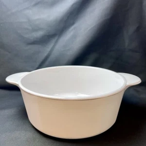 Corning Versa Round White Paneled Sides Casserole Baking Dish Cookware 1156 EUC - Picture 1 of 6