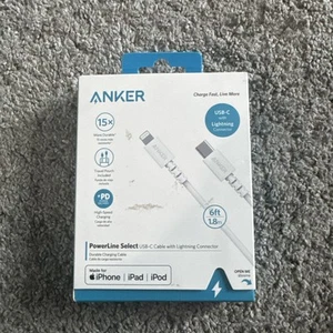 ANKER PowerLine Select USB-C w/ iPhone Connector 6' Charging Cable | A8613 - Zdjęcie 1 z 3
