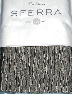 Sferra Ondate Standard Sham Gunmetal Серый Волнистый 2Tone Текстурированный Хлопок Италия Новый - Изображение 1 из 4