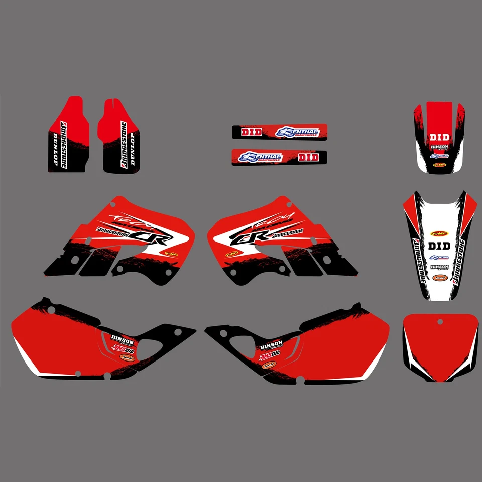 Team Graphics & Backgrounds Decals Sticker For Honda CR250 CR250R 1997 1998 1999 - Image 1 of 1