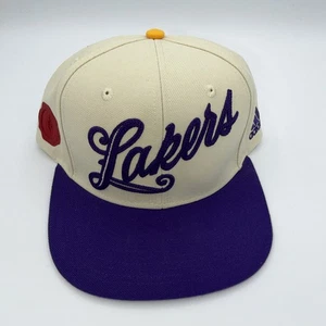 Adidas Los Angeles Lakers 2015 Christmas Xmas Day White SnapBack Hat Cream Rare! - Picture 1 of 5