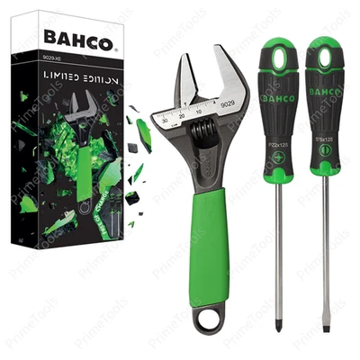 Bahco 9029-XE Green ERGO Adjustable Wrench 6" Wide Opening 32mm Limited Edition - Image 1 of 4