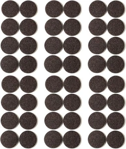 Furnigear Felt Furniture Pads for 1-1/2" Round 48pcs, Brown - - Picture 1 of 6