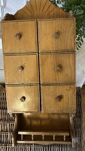 vintage wood spice cabinet, Doors And Shelves - Picture 1 of 14