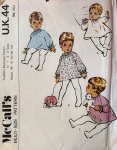 Vintage McCall’s Girls Angel Top Pattern UK44 Age 6Mths/1/2/3 - Picture 1 of 3
