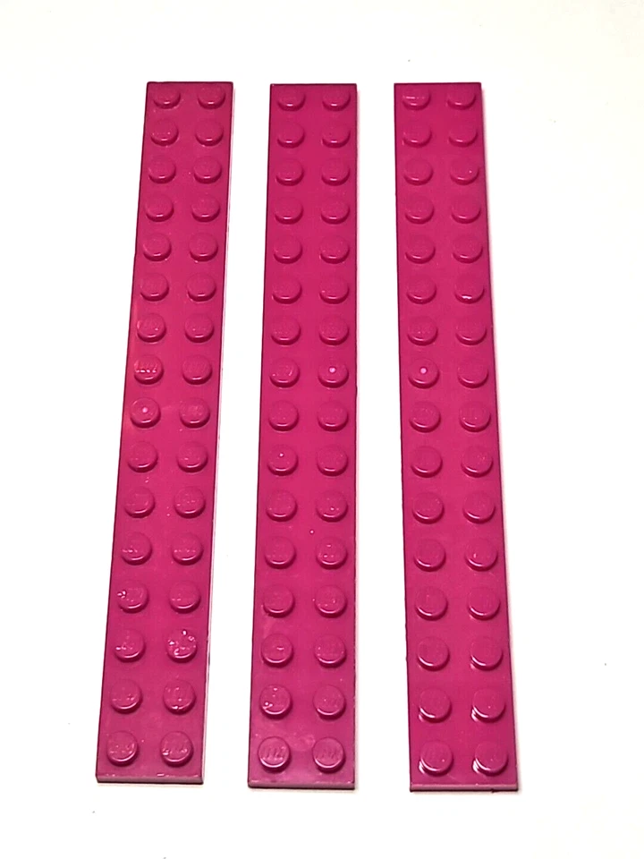 Lego 2 x 16 Placa Magenta Parte 4282 Lote de 3 AMIGOS Foto 1 de 1