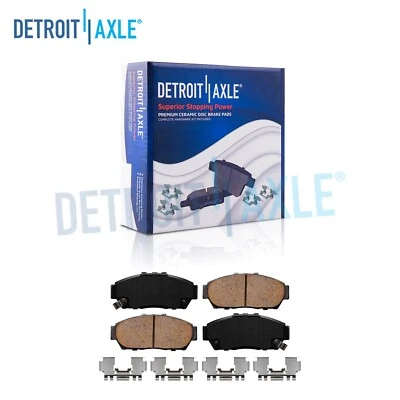 Pastillas de freno delanteras de cerámica con herrajes para Acura Integra Honda Civic 1994-1995 Foto 1 de 4