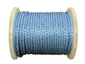  Blue Polypropylene Rope 10MM x 55M Reel 3 Strand (Camping Boat Line Yacht) - Picture 1 of 3