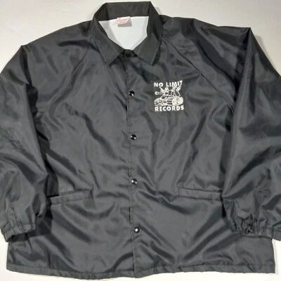 2XL 90s NO LIMIT RECORDS Wind Jacket Coaches Vintage Hip Hop Rap - Image 1 of 4