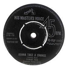 Tommy Roe Gonna Take A Chance UK 7" Vinyl Record Single 1963 45-POP1117 45 VG