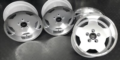 RH Type S 8.5x16 ET10 BMW E9 E23 E24 E28 E32 E34 Alloy Wheels 5x120 Vintage Rims - Image 1 of 4