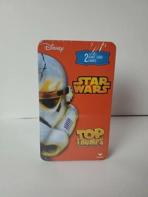 Star Wars Top Trumps Disney 2 Giant Card Games Disney Play Cardinal in Metal Tin - Image 1 of 2