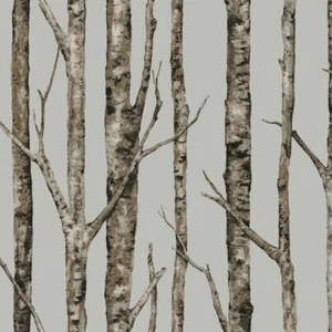 York Wallcoverings LL4757 Urban The Birches Wallpaper Silver Grey, Taupe, Black, - Picture 1 of 1