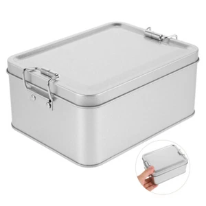 Tinplate Storage Box Cookie Case Cookie Container Wedding Candy Box Candy - Picture 1 of 12
