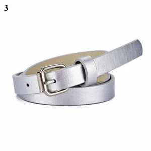 Women Children Belt Faux Leather Peach Heart Square Buckle Straps Waistband ๐ - Picture 1 of 27