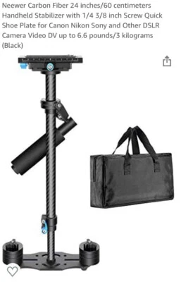 Neewer Carbon Fiber 24 inches/60 centimeters Handheld Stabilizer - Image 1 of 4