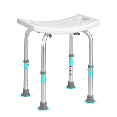 VEVOR Shower Chair Bath Stool Seat Padded Height Adjustable Bathtub Shower 350lb - image 1 of 4