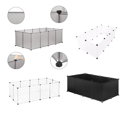 EUGAD Freigehege aus Kunststoff Kleintierauslauf Innengehege für Kleintiere DIY