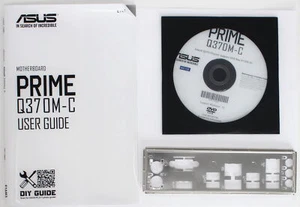 ASUS Prime Q370M-C - SET Handbuch ATX IO Shield Slotblende Treiber CD (#21529) - Afbeelding 1 van 1