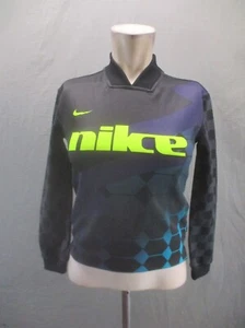 NIKE DRI-FIT Size S Boys Stretch Long Sleeve Slim Soccer Jersey Athletic Top 003 - Picture 1 of 9