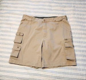 IZOD Cargo Shorts Freizeit Khaki Hellbraun Herren Wandern Angeln Outdoor Größe 40 - Bild 1 von 7