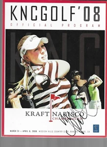 KRAFT NABISCO '08 WOMEN'S CHAMPIONSHIP PROGRAM WITH AUTOGRAPHED COVER - Picture 1 of 1