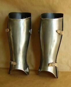 Medieval Greaves Leg Guard Armor Set SCA Larp Reenactment Cosplay Costume Armor