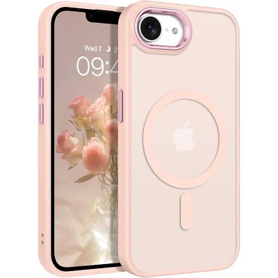 For iPhone 16e Phone Case Magnetic Translucent Slim Shockproof Cover - Image 1 of 4
