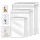 150Pcs 3 Sizes Clear Earring Bags,  Bags Thickened Reusable Storage Pouch3692