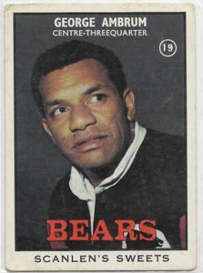 1968 B Nrl Rugby League Scanlens (19) George AMBRUM Bears :: - Picture 1 of 2