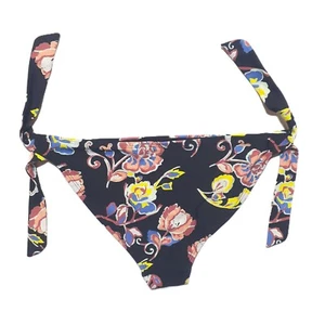 Swim Bottom Bikini River Island UK 14/EUR 40 Black Women Floral Lined - Picture 1 of 4