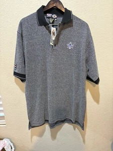VINTAGE Los Angeles Kings CCM NHL Golf Polo Shirt Gray Sz Mens XL NWT - Picture 1 of 7