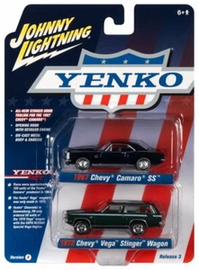 1967 CHEVY CAMARO SS & 1972 VEGA STINGER 1/64 JOHNNY LIGHTNING JLPK014-JLSP170 A - Picture 1 of 5