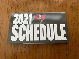 TAMPA BAY BUCCANEERS 2021 FOOTBALL SCHEDULE - Picture 1 of 2
