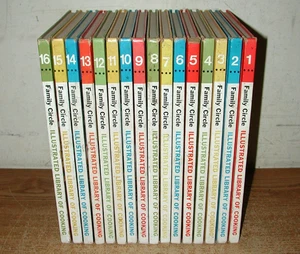 VINTAGE 1972 FAMILY CIRCLE ILLUSTRATED LIBRARY OF COOKING COOKBOOKS SET OF 16 - Picture 1 of 9