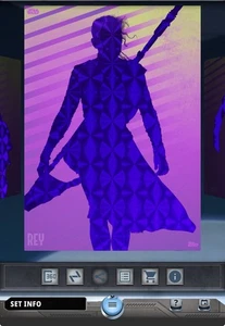 Topps Star Wars Card Trader 2025 sagome classiche W2 viola - Rey - Foto 1 di 1