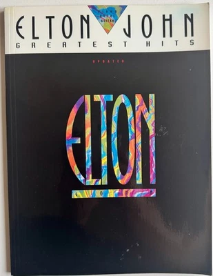 Libro de partituras de piano voz y guitarra Greatest Hits de Elton John actualizado (1991) Foto 1 de 4