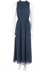 H&M Maxikleid Gummizug 34 = D 32 dunkelblau - Bild 1 von 4