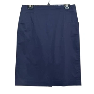 Gonna a matita Tory Burch taglia 10 blu navy dettagli cuciture tasche  - Foto 1 di 3