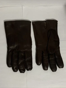 Guantes forrados de cachemir de cuero marrón COACH para hombre talla XL - Imagen 1 de 4