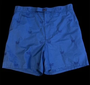 BOTTEGA VENETA Men’s Blue Embroidered Butterfly Shorts Size 48 - Picture 1 of 3