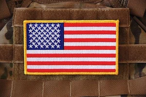 Large 3"x5" AMERICAN FLAG USA ARMY BACKPACK SOCOM CAG Navy SEAL NSW PATCH - Picture 1 of 2