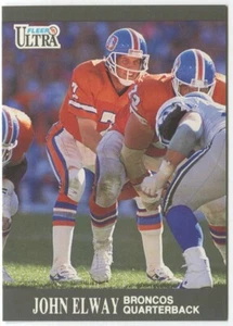Fleer Ultra #35 1991 John Elway Denver Broncos - Foto 1 di 2