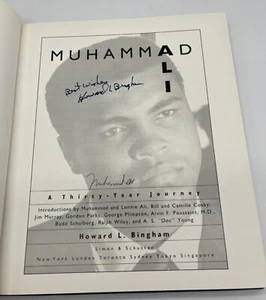Muhammad Ali & Howard Bingham Jr Dual Signed Book “A Thirty-Year Journey 1st Ed - Picture 1 of 18