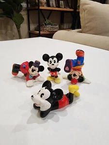 Walt Disney Vintage Keramik Mickie Maus Figuren Set, 4 Stück - Bild 1 von 11