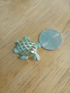 Gold Plated Turtle Brooche Lapel Pin